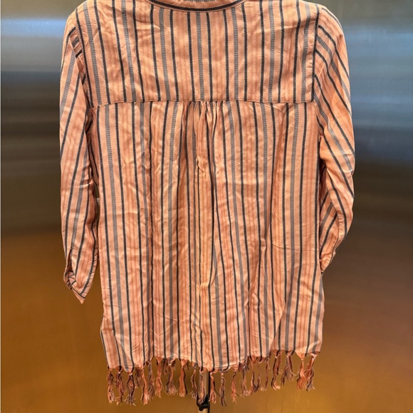 Aratta Pink and Blue Embroidered Blouse - Picture 8 of 9